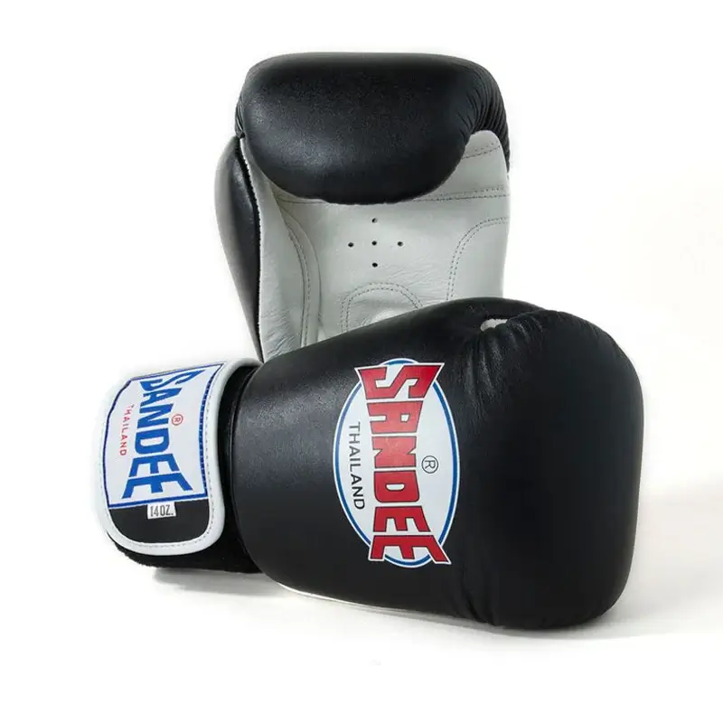 Sandee ABG1 Authentic 2 Tone Boxing Gloves-Black/White 3 Sandee ABG1 Authentic 2 Tone Boxing Gloves-Black/White