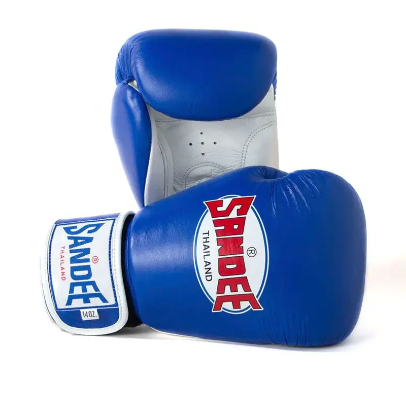 Sandee ABG1 Authentic 2 Tone Boxing Gloves-Blue/ White 3 Sandee ABG1 Authentic 2 Tone Boxing Gloves-Blue/ White