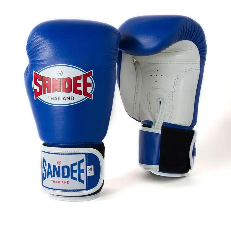 Sandee ABG1 Authentic 2 Tone Boxing Gloves-Blue/ White 4 Sandee ABG1 Authentic 2 Tone Boxing Gloves-Blue/ White - Image 2