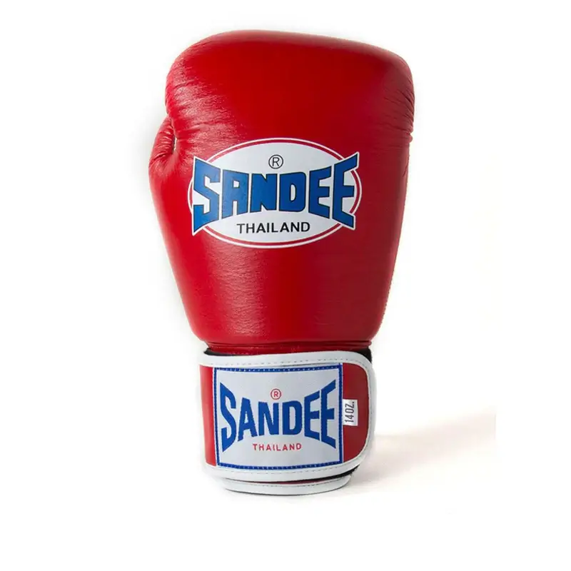 Sandee ABG1 Authentic 2 Tone Boxing Gloves- Red/White 5 Sandee ABG1 Authentic 2 Tone Boxing Gloves- Red/White - Image 3