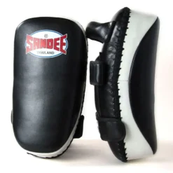 Sandee CTP1 Curved Thai Kick Pads- Black White