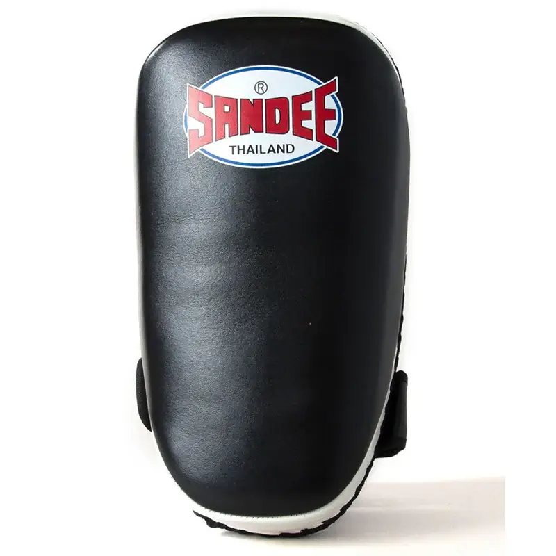 Sandee CTP1 Curved Thai Kick Pads- Black White 4 Sandee CTP1 Curved Thai Kick Pads- Black White - Image 2