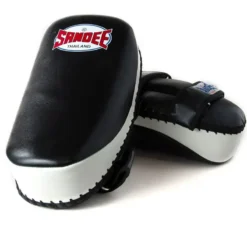 Sandee CTP1 Curved Thai Kick Pads- Black White 11 Sandee CTP1 Curved Thai Kick Pads- Black White -Fight Gloves Store CTP1 BLKWHI 5