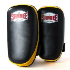 Sandee CTP1 Curved Thai Kick Pads- Black Yellow 10 Sandee CTP1 Curved Thai Kick Pads- Black Yellow -Fight Gloves Store CTP1 BLKYEL 4