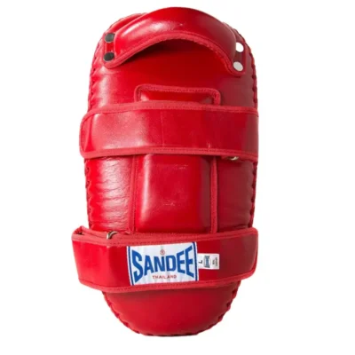 Sandee CTP1 Curved Thai Kick Pads- Red White -Fight Gloves Store CTP1 REDWHI 3