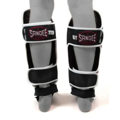 Sandee Cool-Tec Black White Red Shin Guards 9 Sandee Cool-Tec Black White Red Shin Guards -Fight Gloves Store CTSG12BLKWHIRED 4