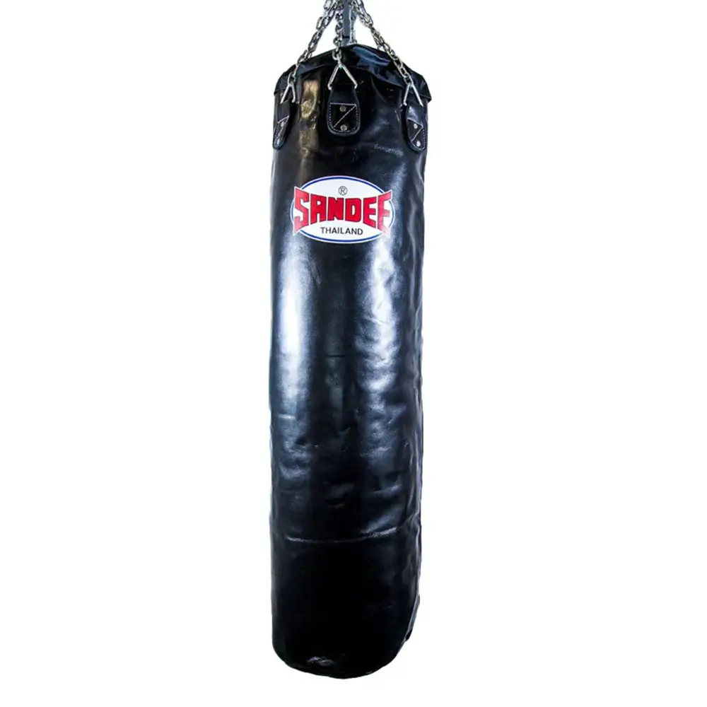 Sandee Full Leather Punch Bag- Black 3 Sandee Full Leather Punch Bag- Black