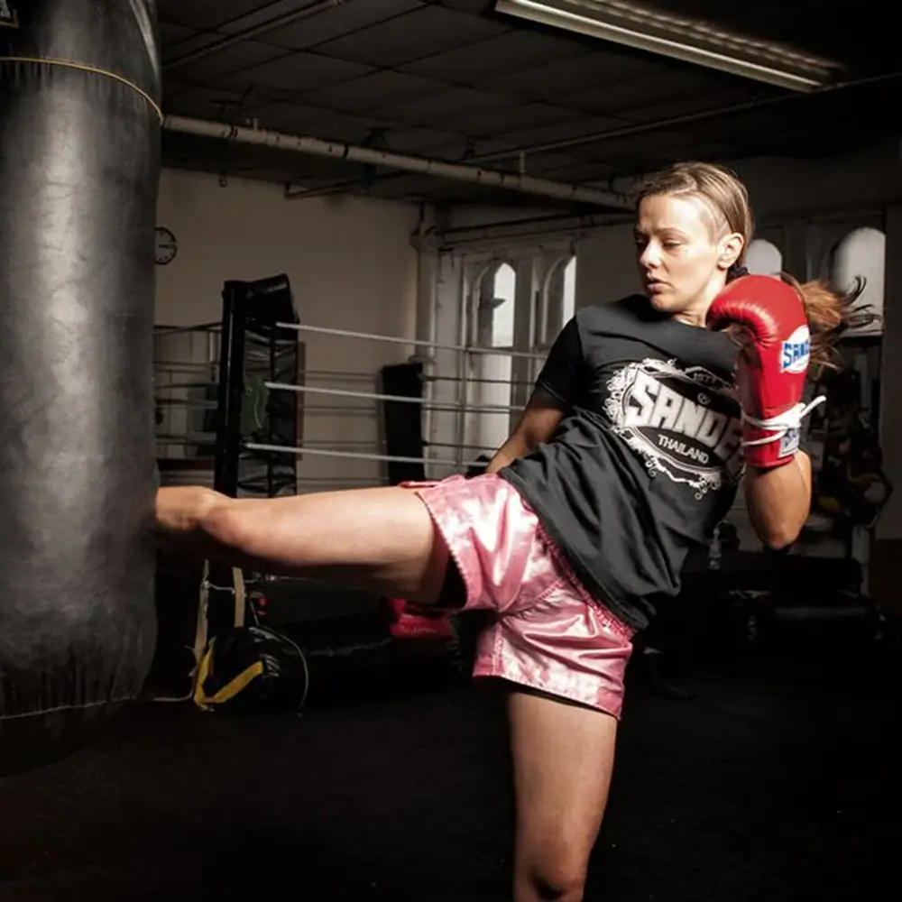 Sandee Full Leather Punch Bag- Black 5 Sandee Full Leather Punch Bag- Black - Image 3