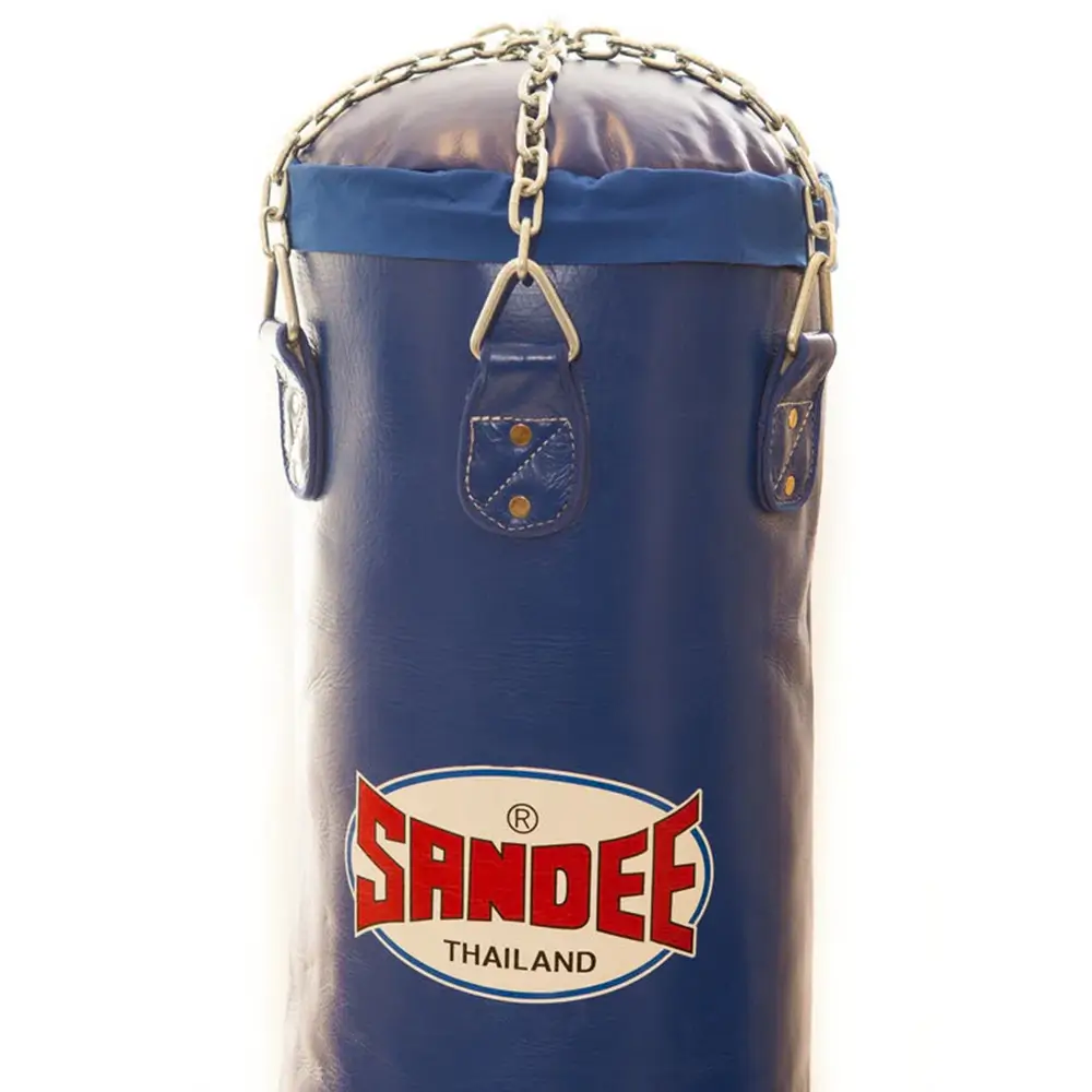 Sandee Full Leather Punch Bag- Blue 4 Sandee Full Leather Punch Bag- Blue - Image 2