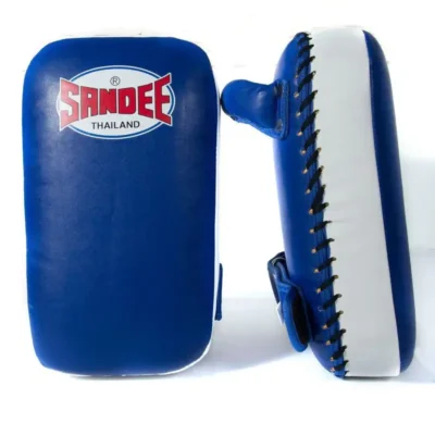Sandee FTP2 Extra Thick Flat Thai Kick Pads- Blue White