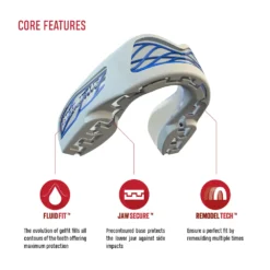 SafeJawz Nitro Series White Blue -Fight Gloves Store Nitro White Blue 3