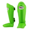 Twins SGL10 Green Double Padded Shin Guards -Fight Gloves Store SGL10 GN