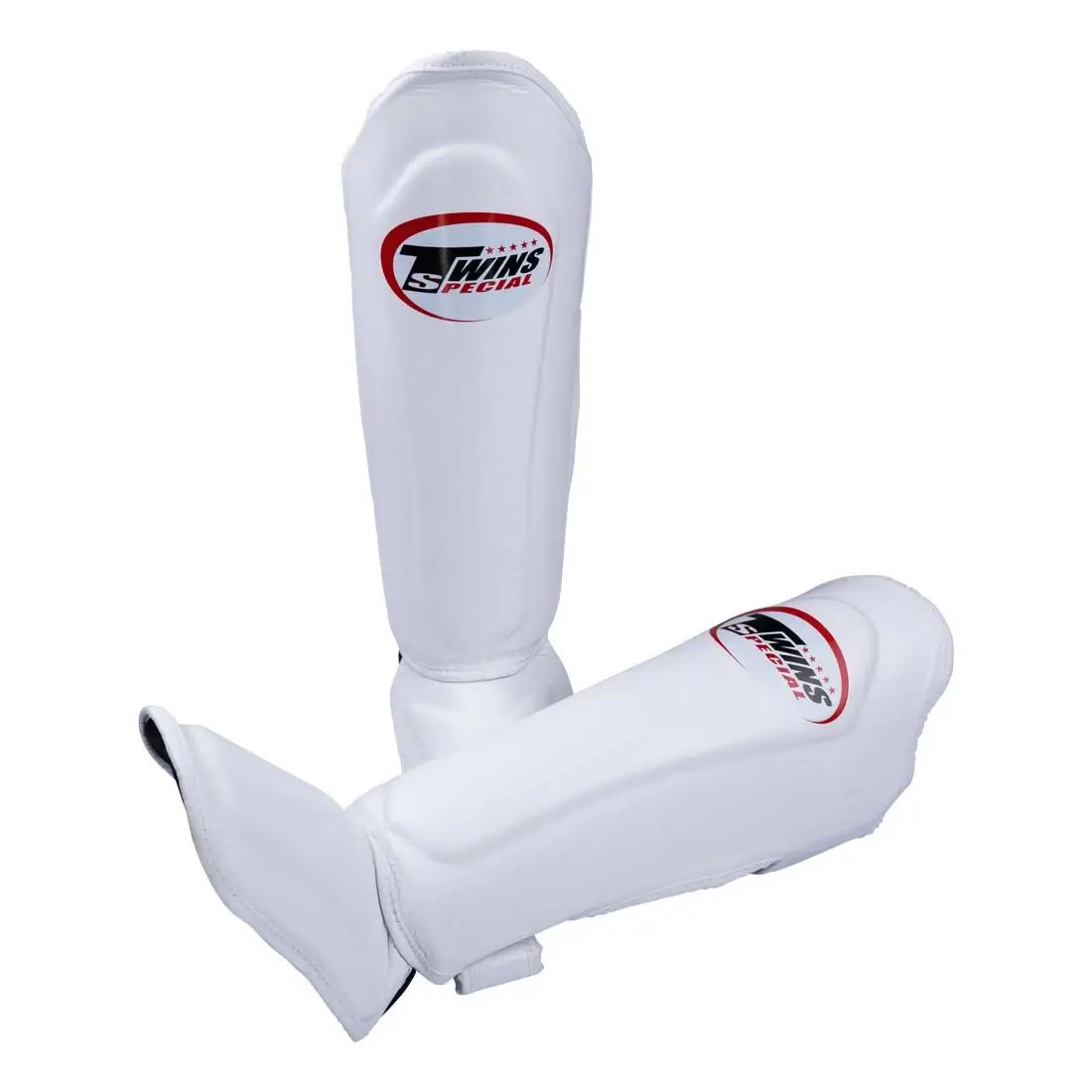 Twins SGL10 White Double Padded Shin Guards 3 Twins SGL10 White Double Padded Shin Guards