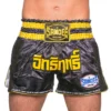 Sandee Muay Thai Shorts Supernatural Power – Black/Gold -Fight Gloves Store TS3 SUPER BLKCARGLD 1