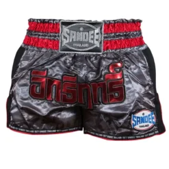 Sandee Muay Thai Shorts Supernatural Power – Black/Red
