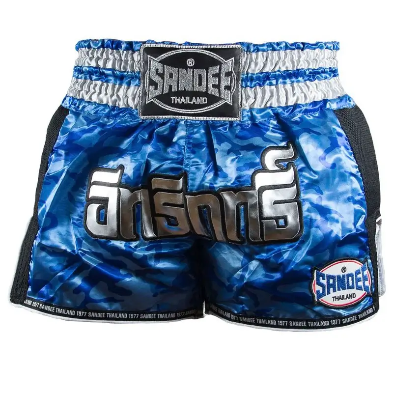 Sandee Muay Thai Shorts Supernatural Power – Blue 3 Sandee Muay Thai Shorts Supernatural Power – Blue