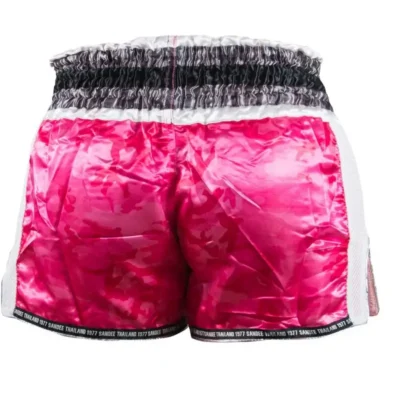 Sandee Muay Thai Shorts Supernatural Power – Pink -Fight Gloves Store TS3 SUPER PNKWHISILBLK 3