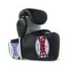 Sandee Authentic Black Muay Thai Gloves -Fight Gloves Store abg2 bkwh 1