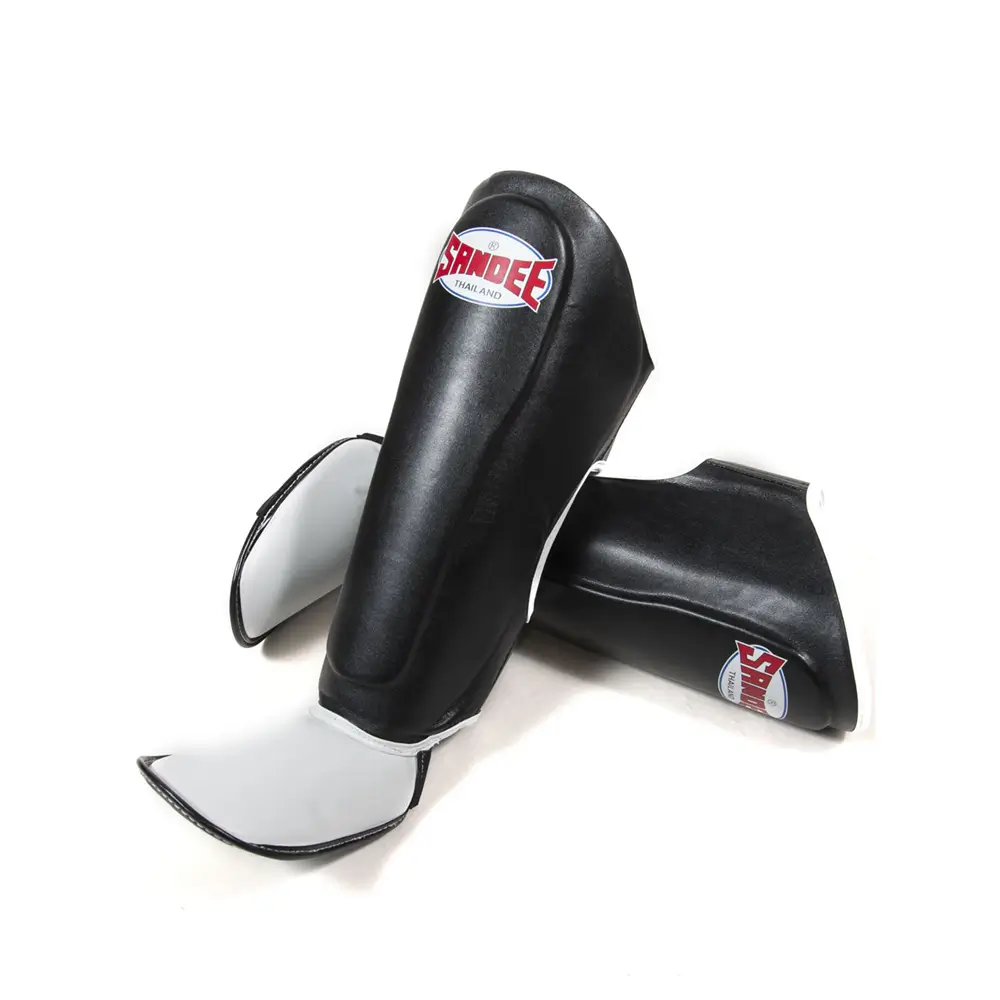 Sandee Authentic Black White Shin Guards 3 Sandee Authentic Black White Shin Guards