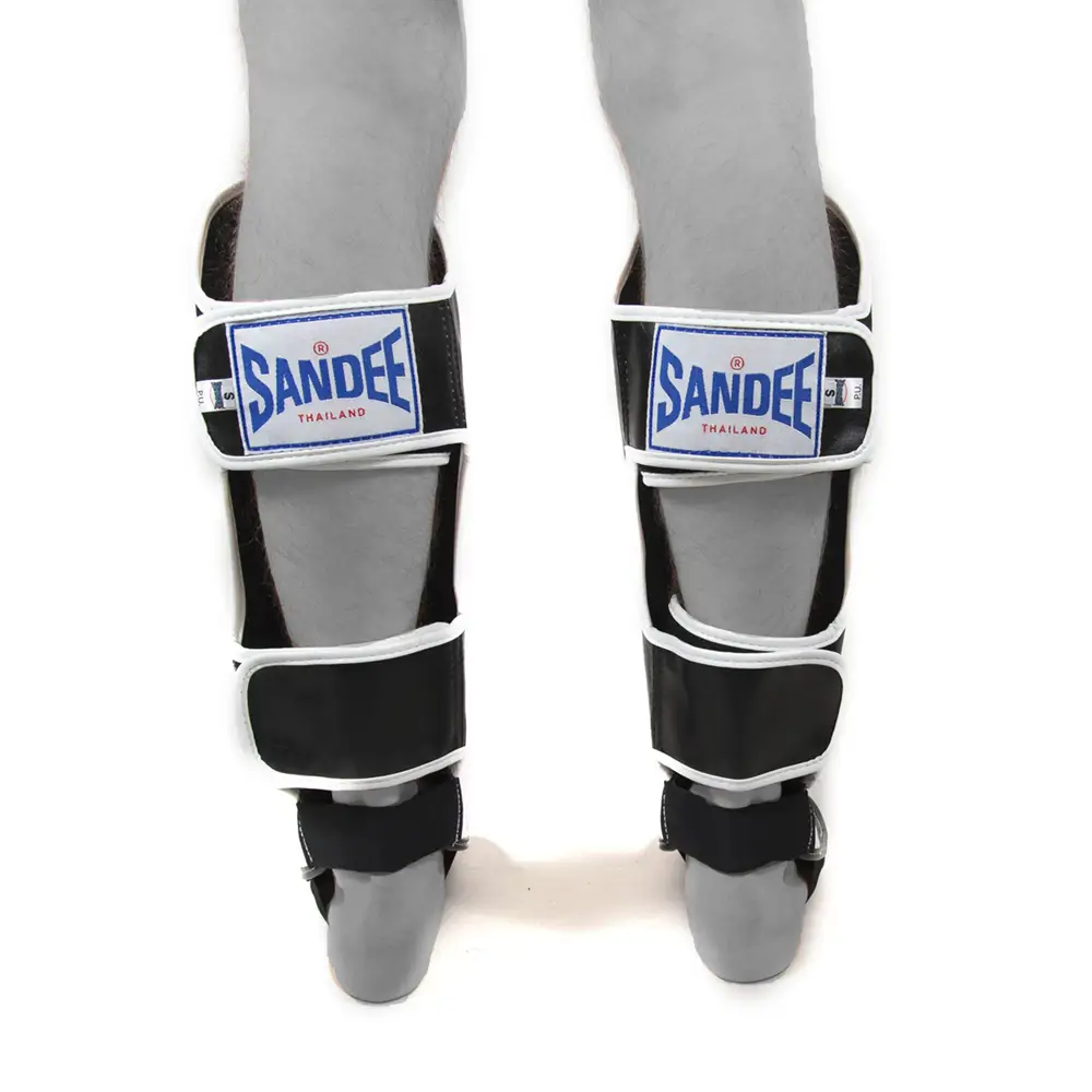 Sandee Authentic Black White Shin Guards 6 Sandee Authentic Black White Shin Guards - Image 4
