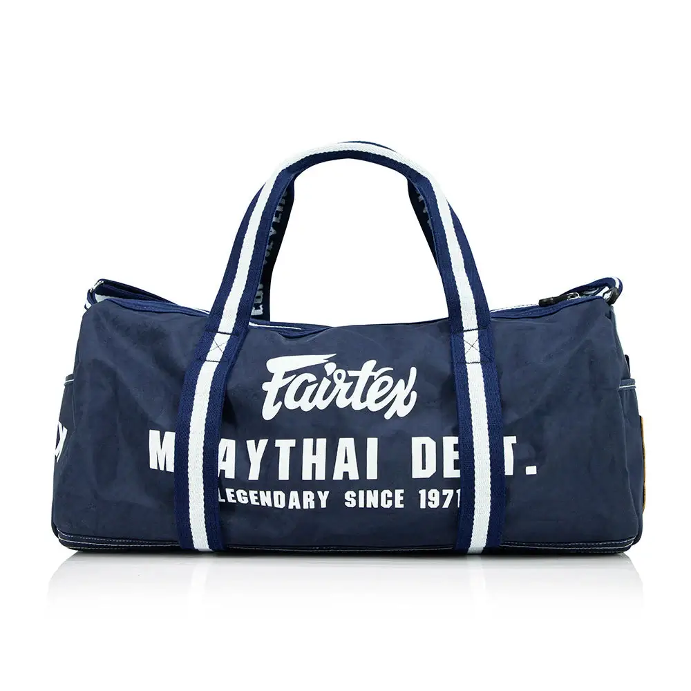 Fairtex BAG9 Retro Style Gym Bag-Navy 4 Fairtex BAG9 Retro Style Gym Bag-Navy - Image 2