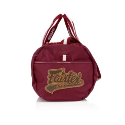 Fairtex BAG9 Retro Style Gym Bag-Maroon -Fight Gloves Store bag 9 red 3