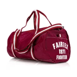 Fairtex BAG9 Retro Style Gym Bag-Maroon -Fight Gloves Store bag 9 red 6