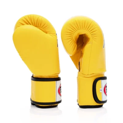 Fairtex BGV1 Yellow Muay Thai Gloves 8 Fairtex BGV1 Yellow Muay Thai Gloves -Fight Gloves Store bgv1 yellow 3 1