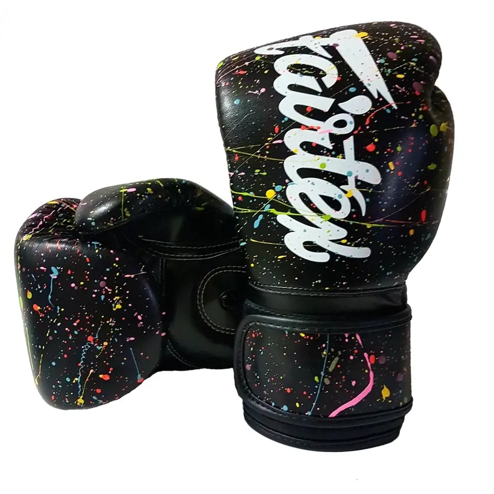 Fairtex BGV14 Painter Black Muay Thai Gloves 3 Fairtex BGV14 Painter Black Muay Thai Gloves