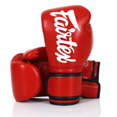 Fairtex BGV14 Red Microfibre Muay Thai Gloves