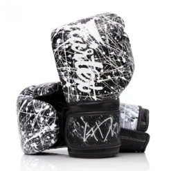 Fairtex BGV14 Painter Black White Muay Thai Gloves