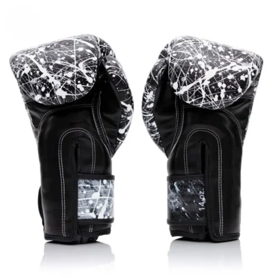 Fairtex BGV14 Painter Black White Muay Thai Gloves 9 Fairtex BGV14 Painter Black White Muay Thai Gloves -Fight Gloves Store bgv14pt black white 4
