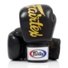 Fairtex BGV19 Black Deluxe Tight-Fit Muay Thai Gloves 2 Fairtex BGV19 Black Deluxe Tight-Fit Muay Thai Gloves -Fight Gloves Store bgv19 bk 1