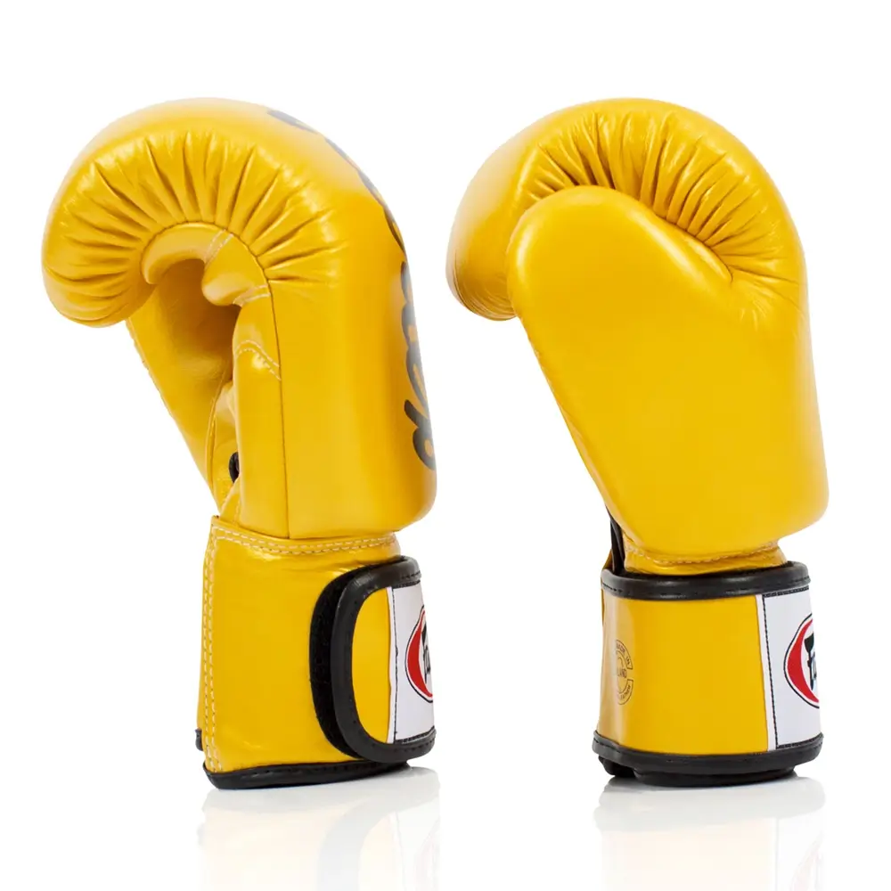 Fairtex BGV19 Gold Deluxe Tight-Fit Muay Thai Gloves 5 Fairtex BGV19 Gold Deluxe Tight-Fit Muay Thai Gloves - Image 3