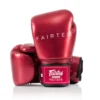 Fairtex BGV22 Metallic Red Muay Thai Gloves -Fight Gloves Store bgv22 red 0 1