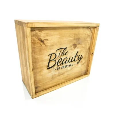 Fairtex BGV24 The Beauty Of Survival Muay Thai Gloves With Wooden Box -Fight Gloves Store bgv24box2