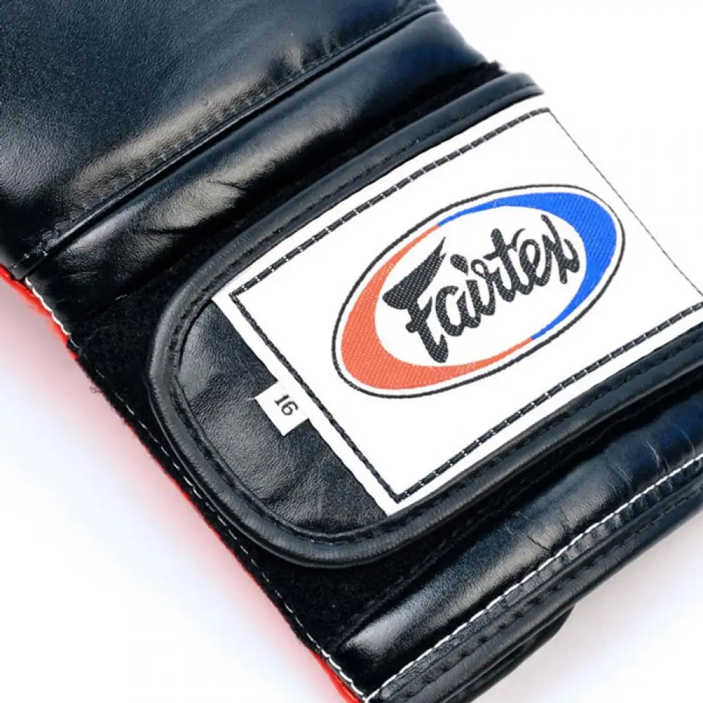Fairtex BGV9 Black Red Mexican Style Muay Thai Gloves 6 Fairtex BGV9 Black Red Mexican Style Muay Thai Gloves - Image 4