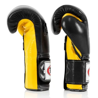 Fairtex BGV9 Black Yellow Mexican Style Muay Thai Gloves -Fight Gloves Store bgv9 black Yellow 3