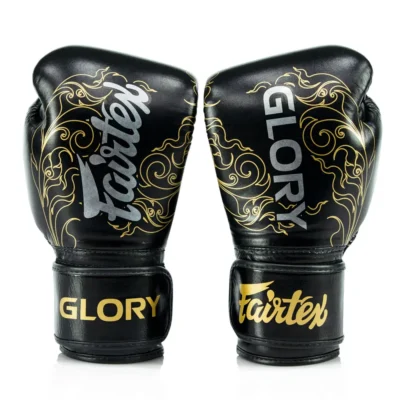 Fairtex X Glory BGVG3 Black Gold Kickboxing Gloves -Fight Gloves Store bgvg3 black gold 2