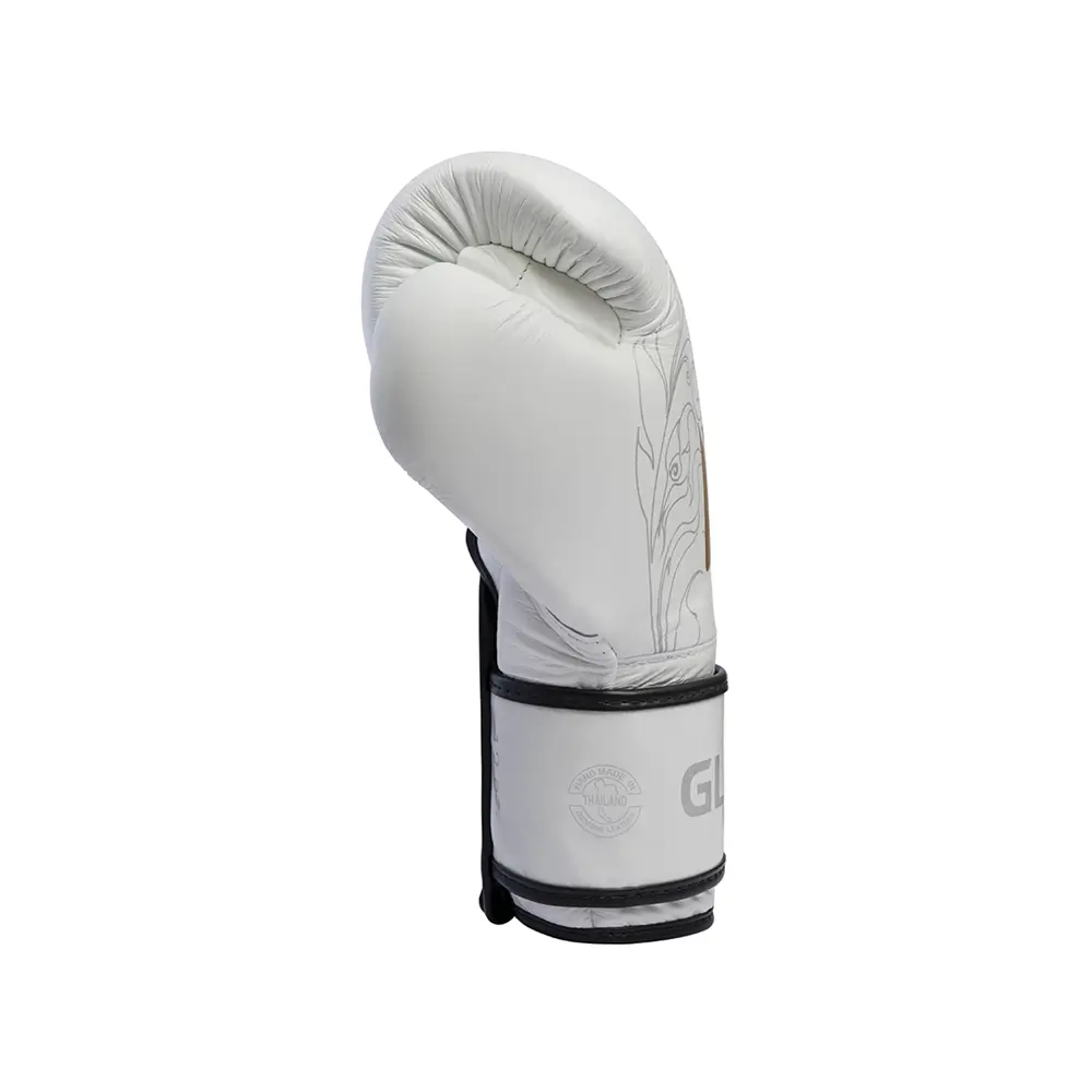 Fairtex X Glory BGVG3 White Kickboxing Gloves 5 Fairtex X Glory BGVG3 White Kickboxing Gloves - Image 3