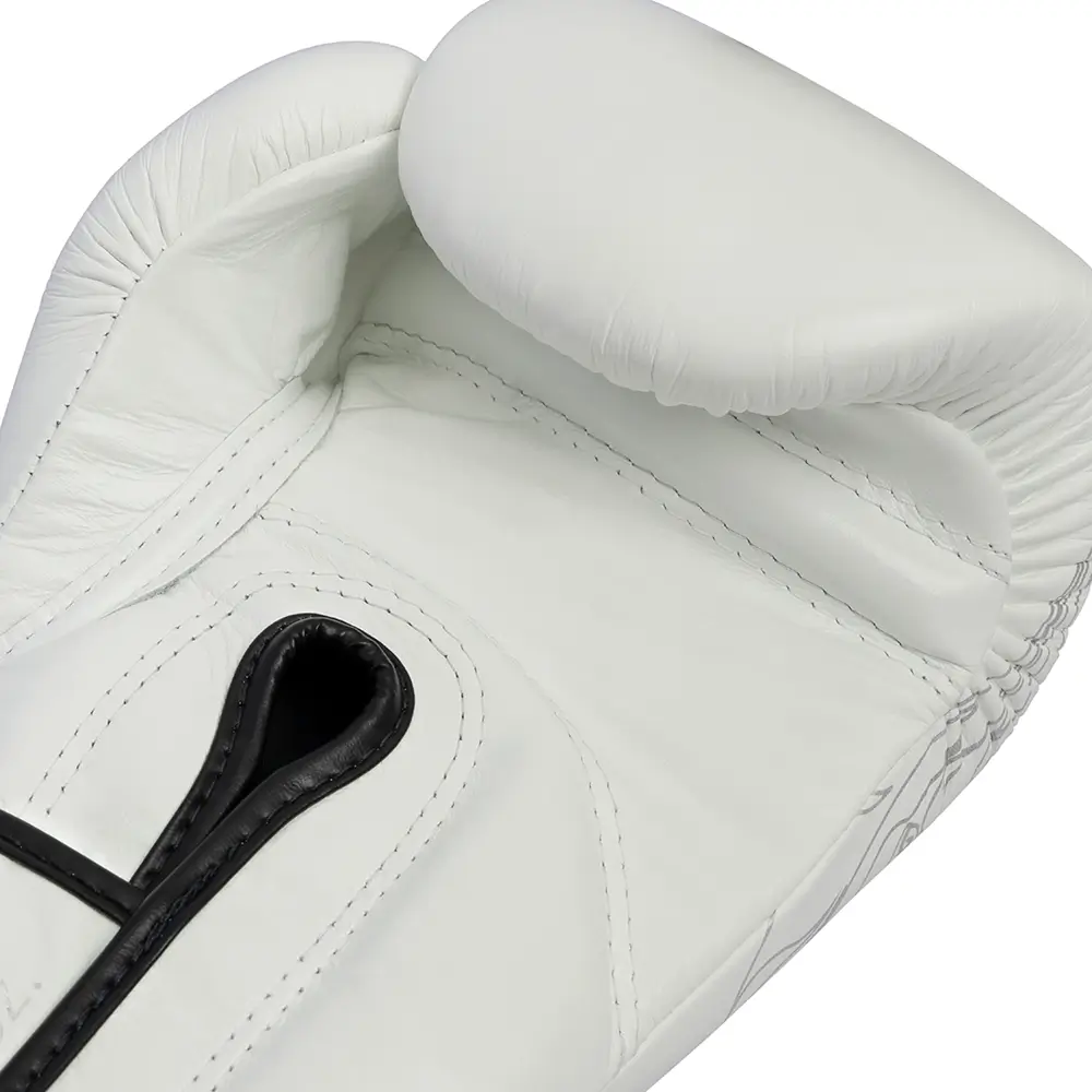 Fairtex X Glory BGVG3 White Kickboxing Gloves 7 Fairtex X Glory BGVG3 White Kickboxing Gloves - Image 5