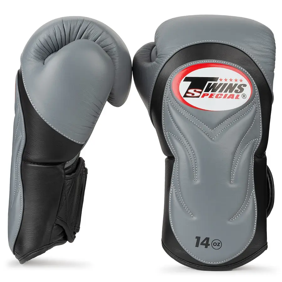 Twins BGVL6 Black Grey Muay Thai Gloves 3 Twins BGVL6 Black Grey Muay Thai Gloves