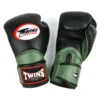 Twins BGVL11 Long Cuff Black Olive Muay Thai Gloves
