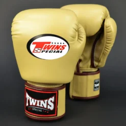 Twins BGVL3 Latte Velcro Muay Thai Gloves