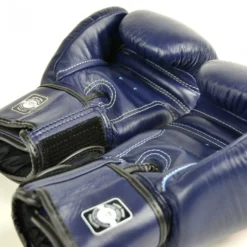 Twins BGVL3 Navy Blue Velcro Muay Thai Gloves -Fight Gloves Store bgvl3 navy blue 3