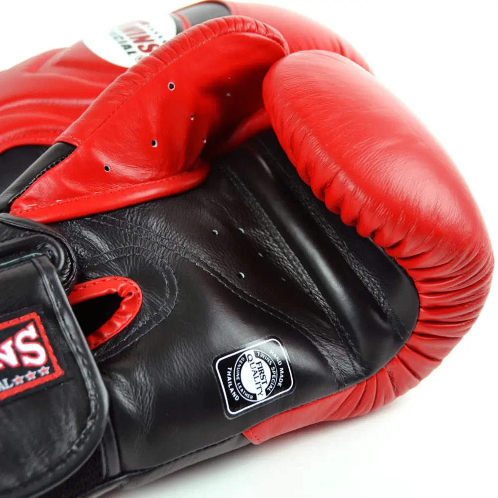 Twins BGVL6 Black Red Muay Thai Gloves 7 Twins BGVL6 Black Red Muay Thai Gloves - Image 5