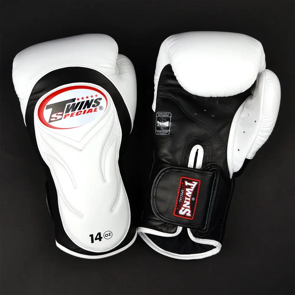 Twins BGVL6 Black White Muay Thai Gloves 3 Twins BGVL6 Black White Muay Thai Gloves