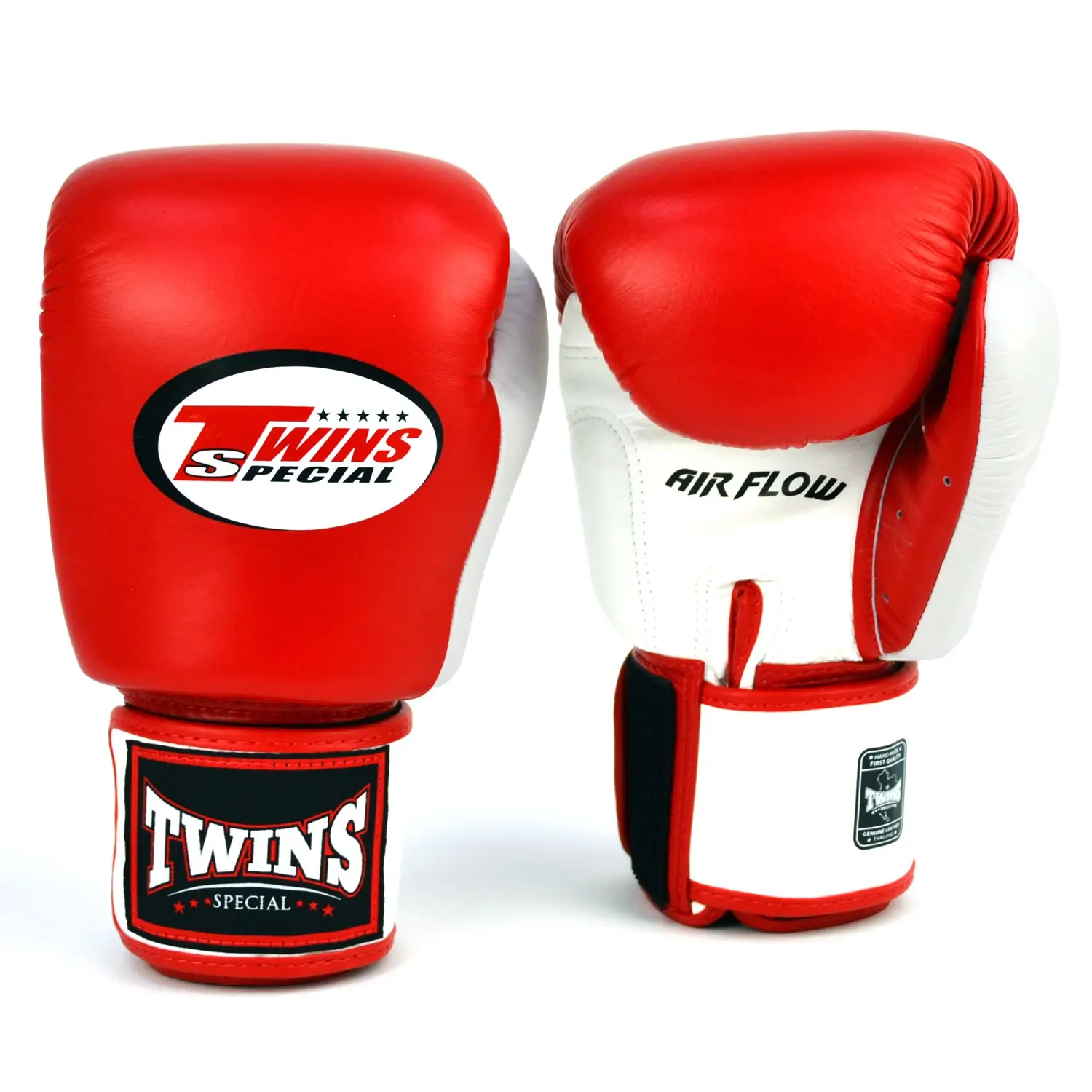 Twins BGVLA2-2T Air Flow White Red Black Muay Thai Gloves 3 Twins BGVLA2-2T Air Flow White Red Black Muay Thai Gloves