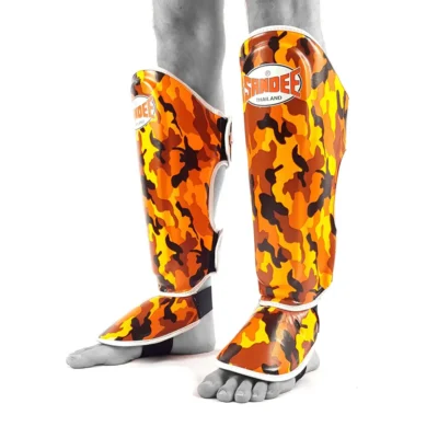 Sandee Camo Orange Shin Guards 11 Sandee Camo Orange Shin Guards -Fight Gloves Store camosg2 orwh 5