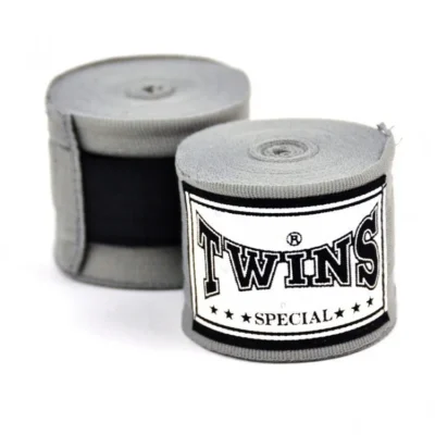 Twins CH5 5m Premium Elastic Handwraps Grey